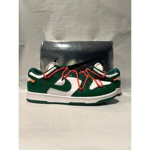 Off White x Nike Dunk Low Pine Green - Size 9.5